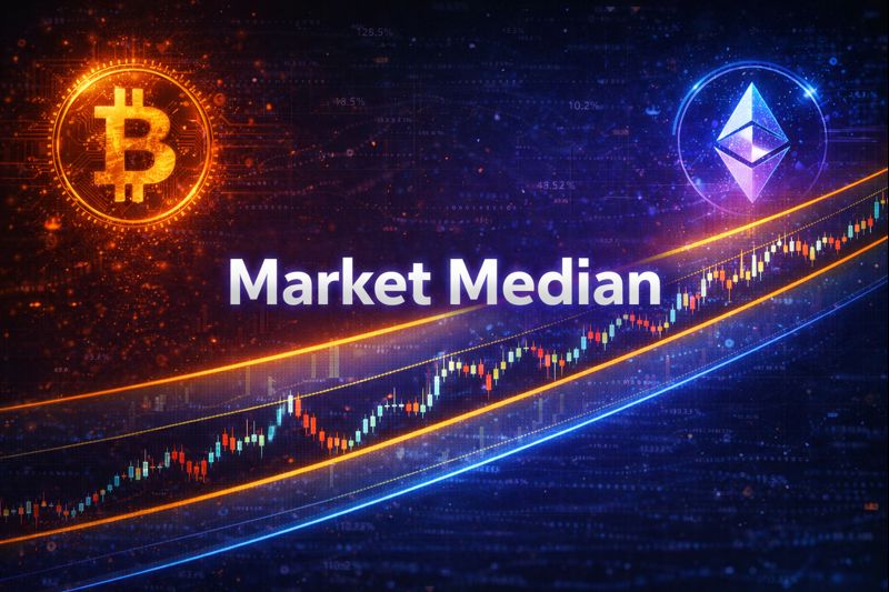 “Market Median” Crypto Indicator: How a Regression Channel Shows the Altcoin Market’s “Normal” State