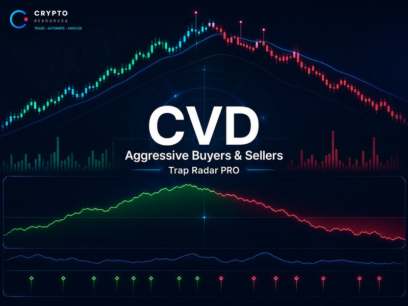 CVD in Trap Radar PRO: How to Read Aggressive Buyers and Sellers