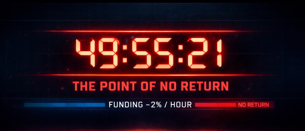Hourly Funding and the Point of No Return: Why a Crypto Short Can Become Unprofitable Forever