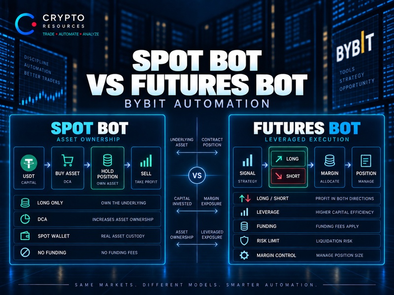 Bybit Spot Bot vs Futures Bot: What’s the Difference and What Should You Automate?